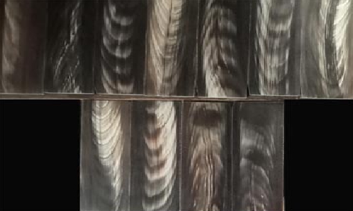 Buffalo Horn Pure Black Plates